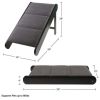 Foldable Wooden Dog Pet Ramp for Bed, Couch, or Vehicle (Black/Gray)