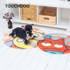 Touchdog Cartoon Crabby Tooth Monster Rounded Dog Mat