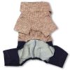 Touchdog Vogue Neck-Wrap Sweater and Denim Pant Outfit