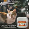 Lime Sulfur Pet Skin Cream - Pet Care and Veterinary Treatment for Itchy and Dry Skin - Safe Solution for Dog; Puppy