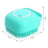 Pet Dog Shampoo Massager Brush Dog Massage Comb Grooming Scrubber Shower Brush For Bathing Short Hair Soft Silicone Brushes